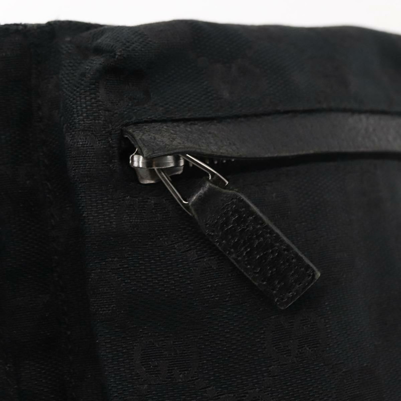 【日本直送】GUCCI GG帆布腰包 黑色 銀色 28566 正品 148835-17