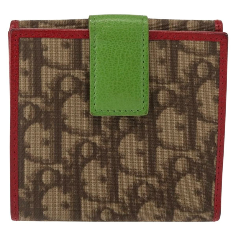 【日本直送】Christian Dior Trotter帆布雙折錢包 PVC Rasta Color Auth fm4943-1
