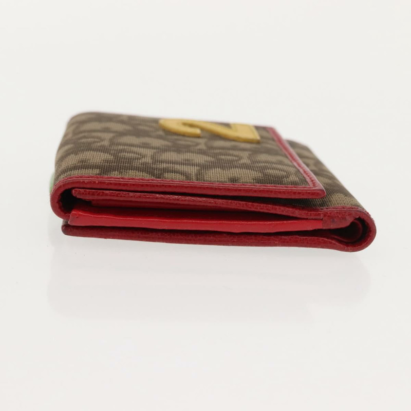 【日本直送】Christian Dior Trotter帆布雙折錢包 PVC Rasta Color Auth fm4943-3