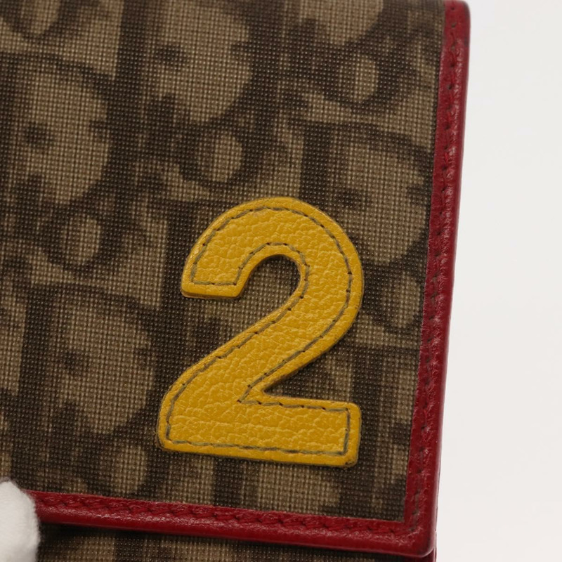 【日本直送】Christian Dior Trotter帆布雙折錢包 PVC Rasta Color Auth fm4943-7