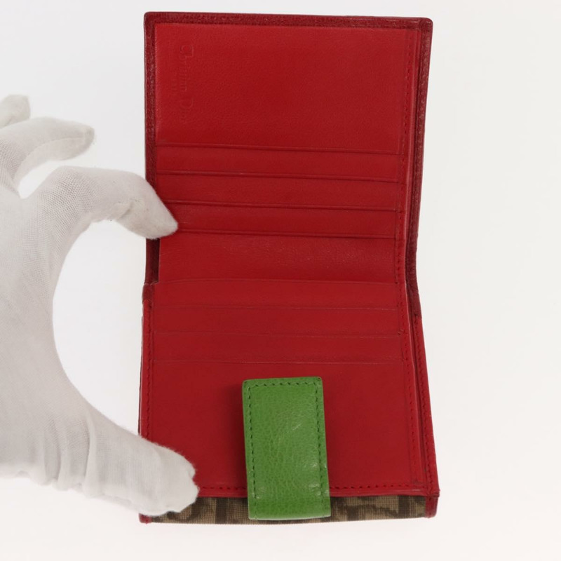 【日本直送】Christian Dior Trotter帆布雙折錢包 PVC Rasta Color Auth fm4943-8