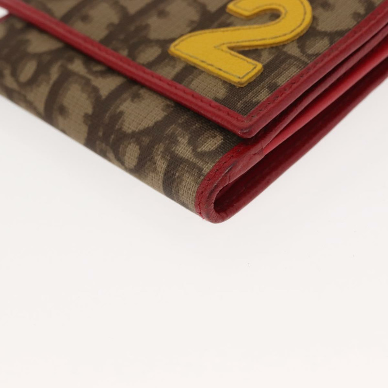 【日本直送】Christian Dior Trotter帆布雙折錢包 PVC Rasta Color Auth fm4943-13