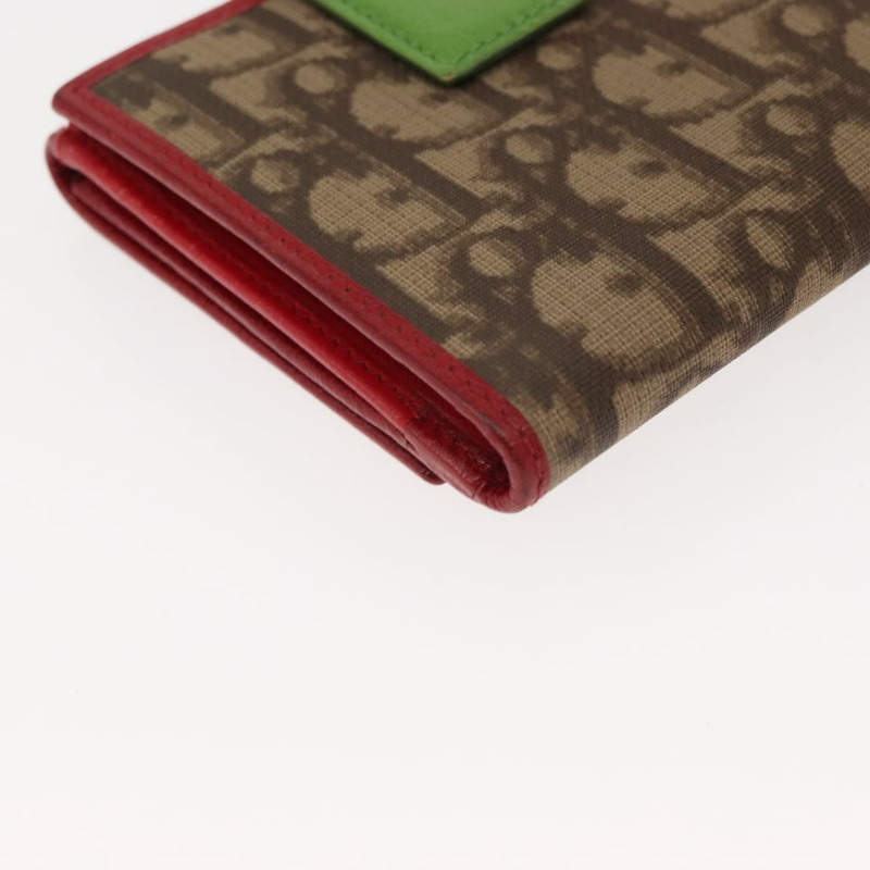 【日本直送】Christian Dior Trotter帆布雙折錢包 PVC Rasta Color Auth fm4943-14
