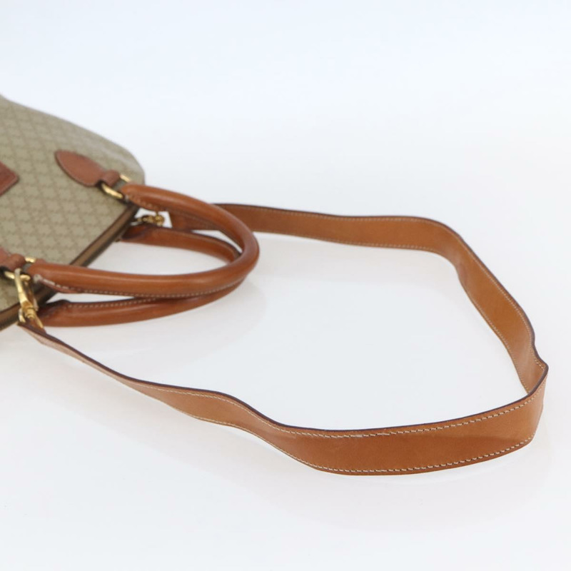 【日本直送】CELINE Macadam帆布手提包 PVC 兩用 米色 金色 正品 fm4931-7