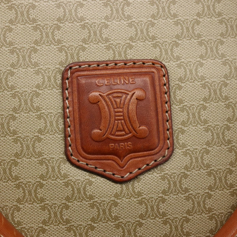 【日本直送】CELINE Macadam帆布手提包 PVC 兩用 米色 金色 正品 fm4931-19