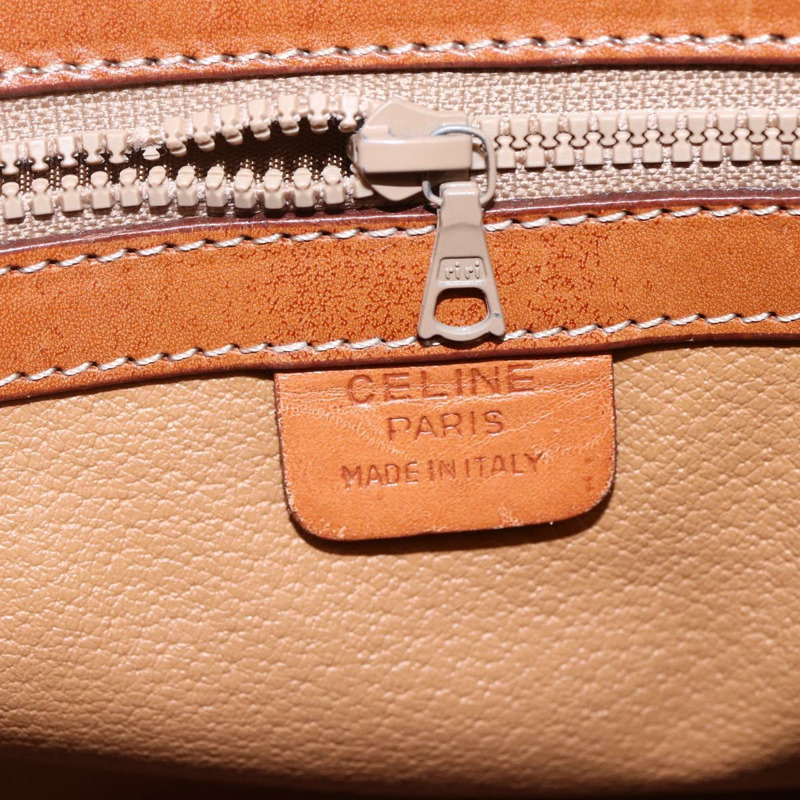 【日本直送】CELINE Macadam帆布手提包 PVC 兩用 米色 金色 正品 fm4931-20