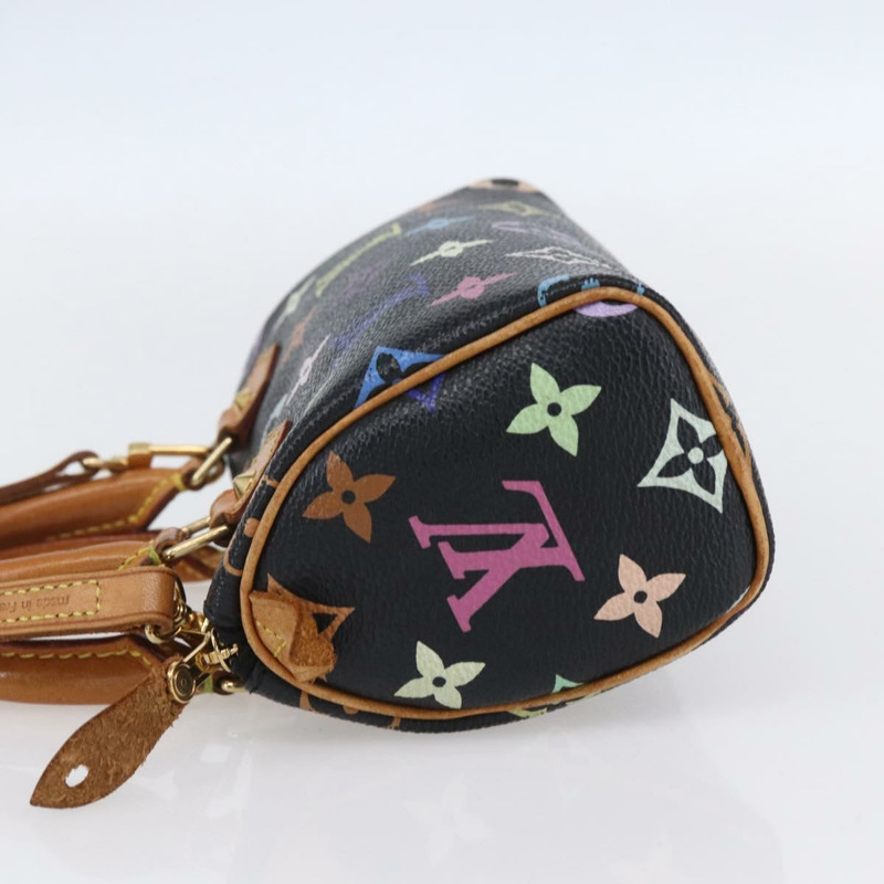 【日本直送】路易威登 Monogram Multicolor 迷你 Speedy 手提包 黑色 M92644 正品 fm4913A-2