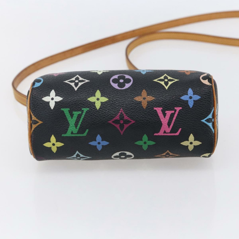 【日本直送】路易威登 Monogram Multicolor 迷你 Speedy 手提包 黑色 M92644 正品 fm4913A-4