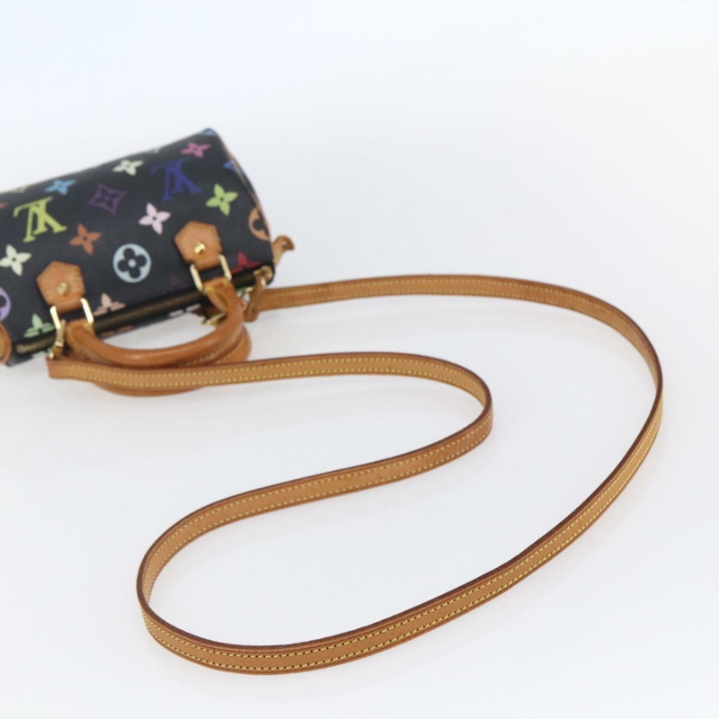 【日本直送】路易威登 Monogram Multicolor 迷你 Speedy 手提包 黑色 M92644 正品 fm4913A-7