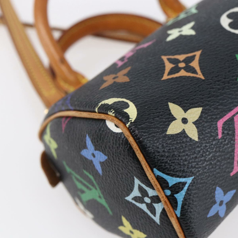 【日本直送】路易威登 Monogram Multicolor 迷你 Speedy 手提包 黑色 M92644 正品 fm4913A-17