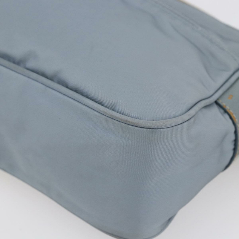 【日本直送】PRADA 尼龍肩包 淺藍色 銀色 正品 121317-14