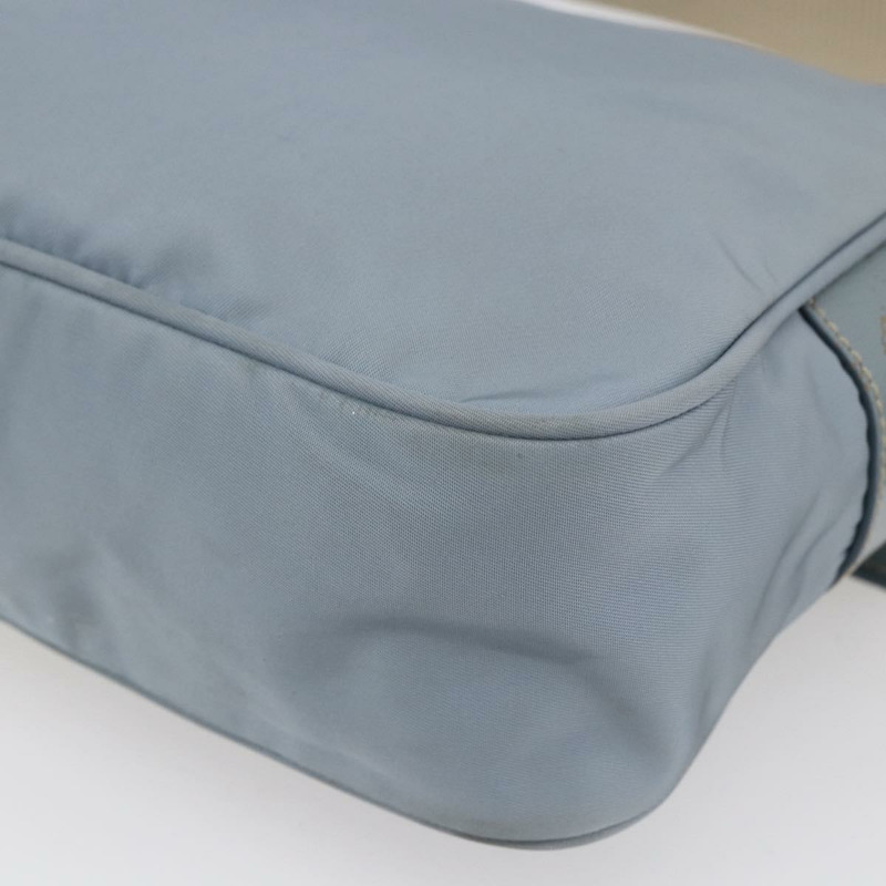 【日本直送】PRADA 尼龍肩包 淺藍色 銀色 正品 121317-16