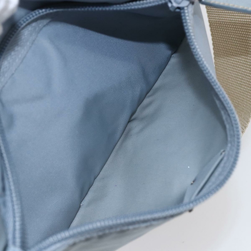 【日本直送】PRADA 尼龍肩包 淺藍色 銀色 正品 121317-22