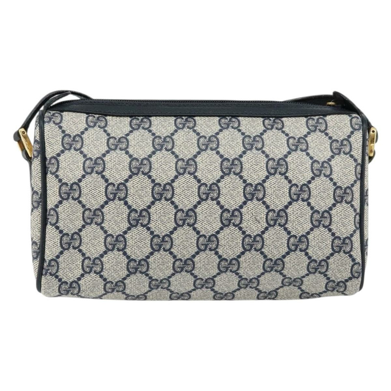 【日本直送】GUCCI GG Supreme Sherry Line 手提包 PVC 海軍藍 金色 紅色 89 02 018 正品 148804-2