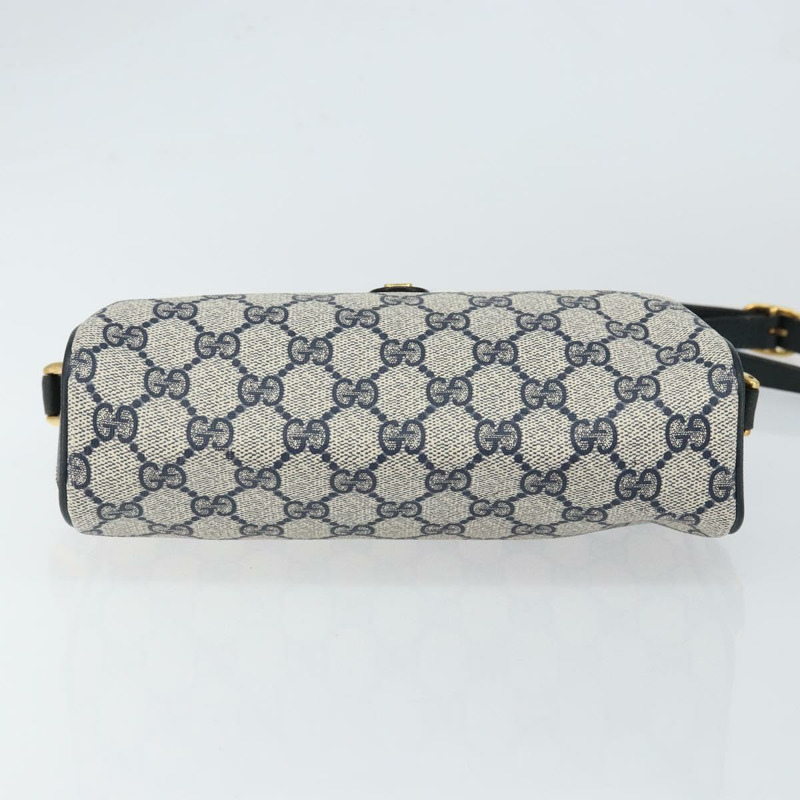 【日本直送】GUCCI GG Supreme Sherry Line 手提包 PVC 海軍藍 金色 紅色 89 02 018 正品 148804-8