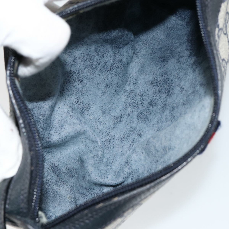 【日本直送】GUCCI GG Supreme Sherry Line 手提包 PVC 海軍藍 金色 紅色 89 02 018 正品 148804-16