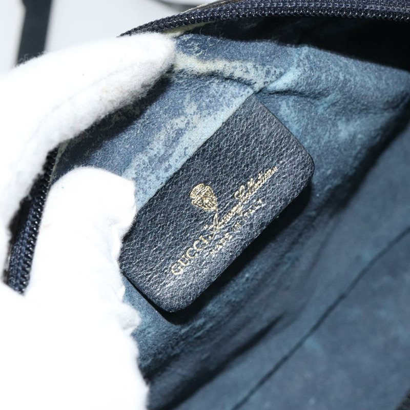 【日本直送】GUCCI GG Supreme Sherry Line 手提包 PVC 海軍藍 金 紅 378 02 004 正品 148802-15