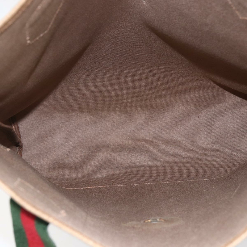 【日本直送】GUCCI GG Plus Supreme Web Sherry Line 手提包 PVC 米色 紅色 綠色 正品 148852-15