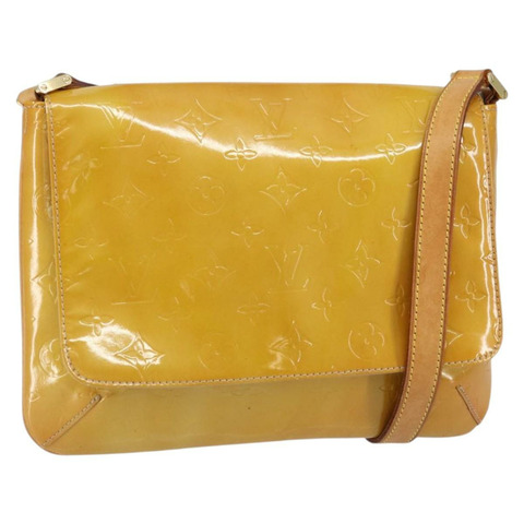 路易威登 Monogram Vernis Thompson Street 手袋 米色 M91301 LV 正品 yk19727