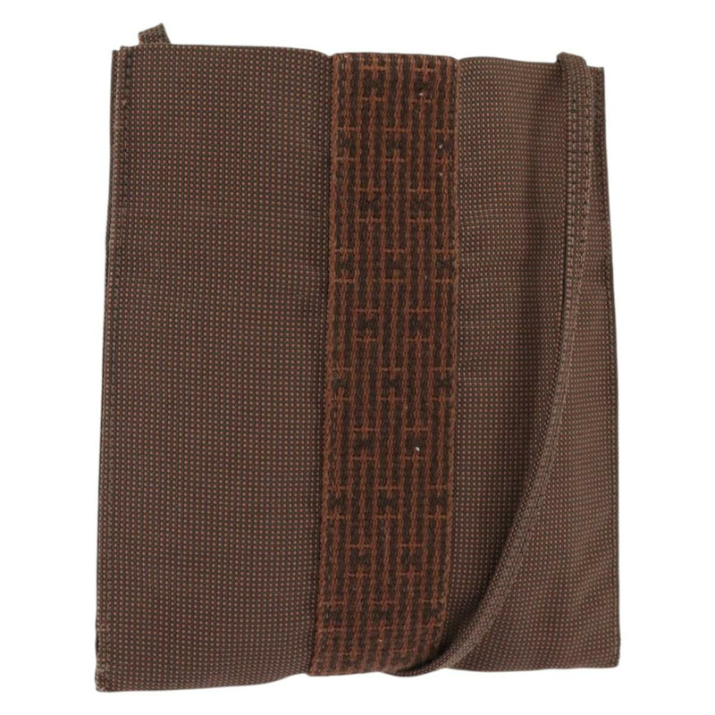 【日本直送】愛馬仕 Pochette Her Line MM 單肩帆布包,棕色,正品 150447-0