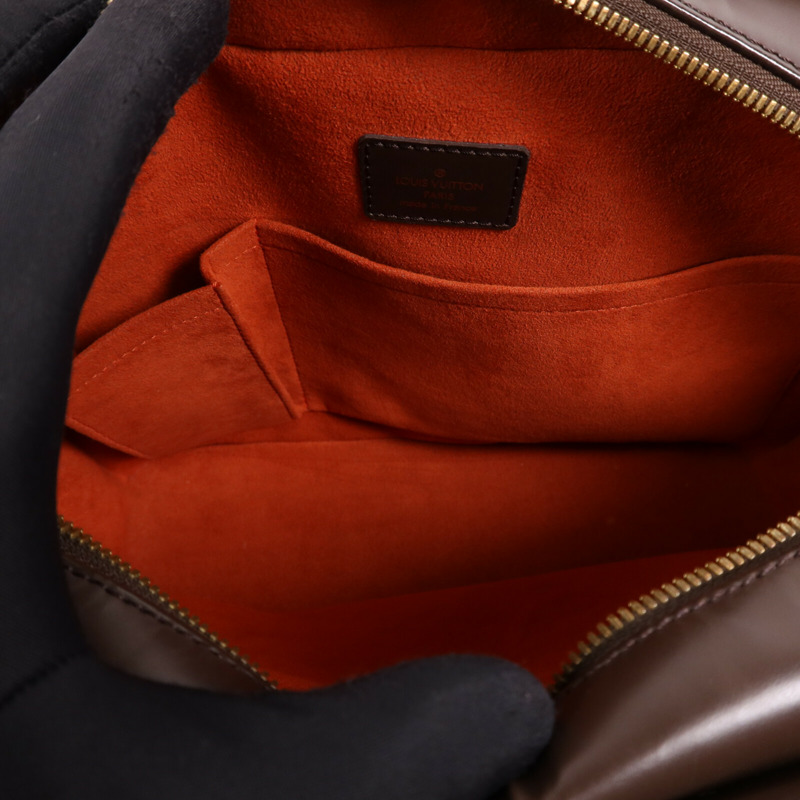 LOUIS VUITTON Damier Ebene Sarria Horizontal金扣手挽袋-4