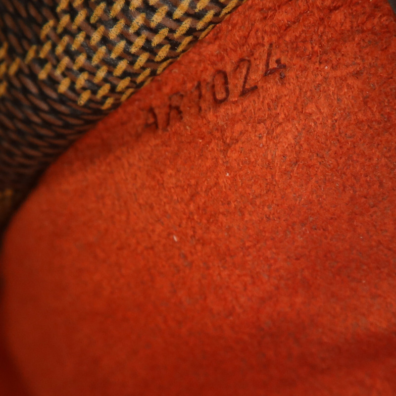 LOUIS VUITTON Damier Ebene Sarria Horizontal金扣手挽袋-6