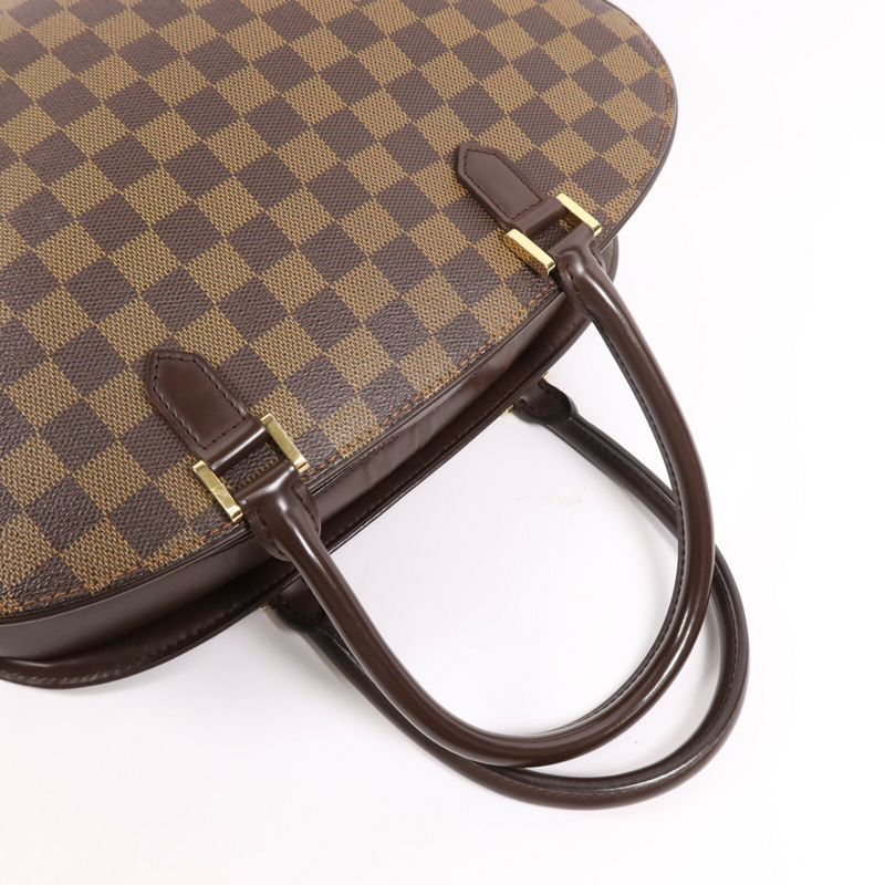 LOUIS VUITTON Damier Ebene Sarria Horizontal金扣手挽袋-7