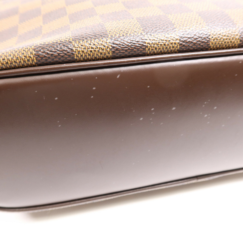 LOUIS VUITTON Damier Ebene Sarria Horizontal金扣手挽袋-13