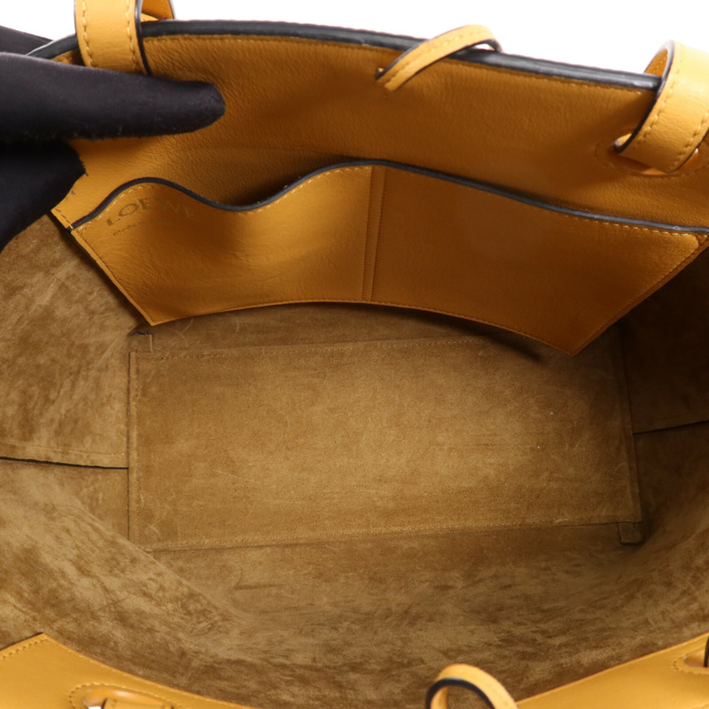 LOEWE 牛皮皮革Anagram Tote Bag手挽肩背兩用袋-11