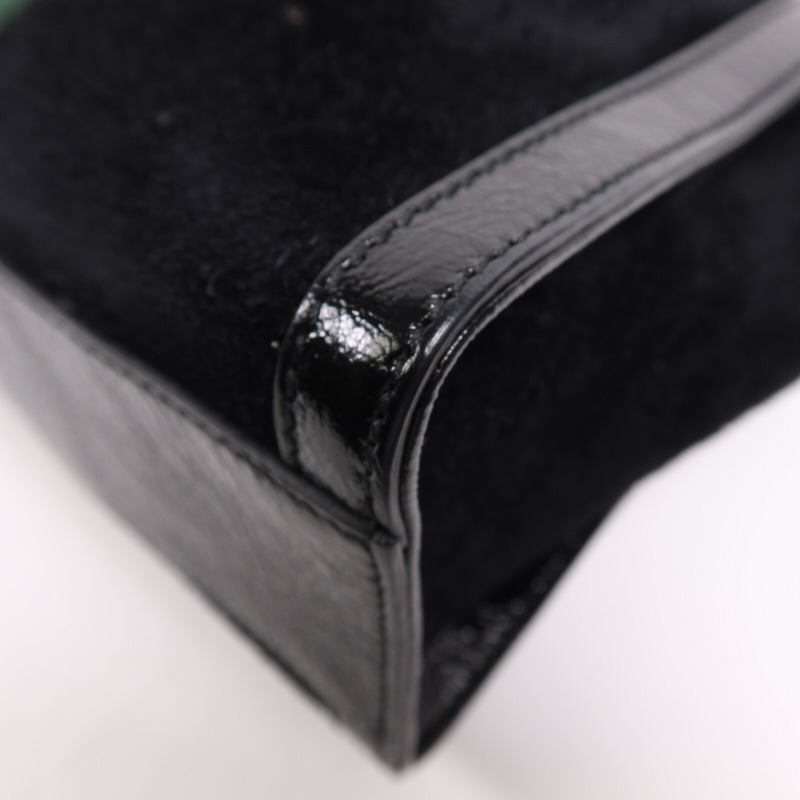 GUCCI 麂皮皮革Chain Shoulder Bag金扣手挽肩背兩用袋-4