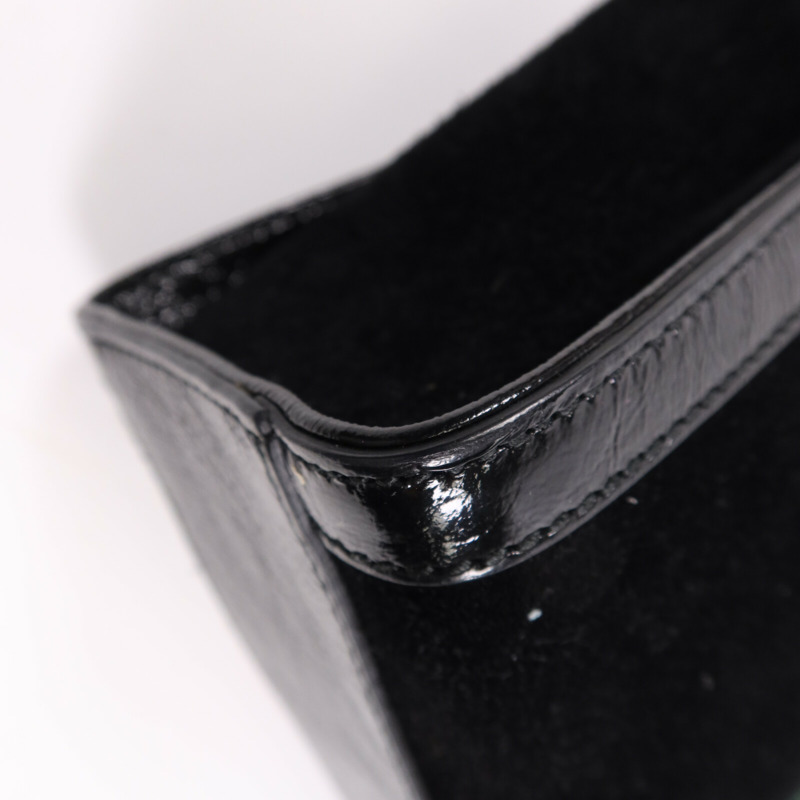 GUCCI 麂皮皮革Chain Shoulder Bag金扣手挽肩背兩用袋-7