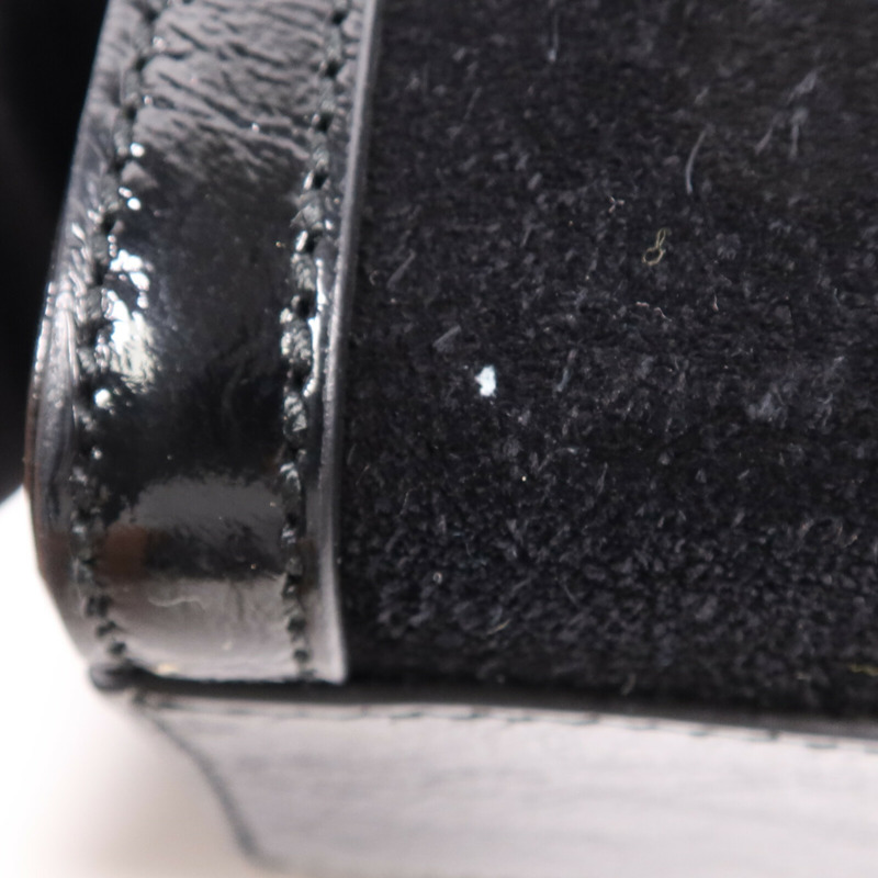 GUCCI 麂皮皮革Chain Shoulder Bag金扣手挽肩背兩用袋-10