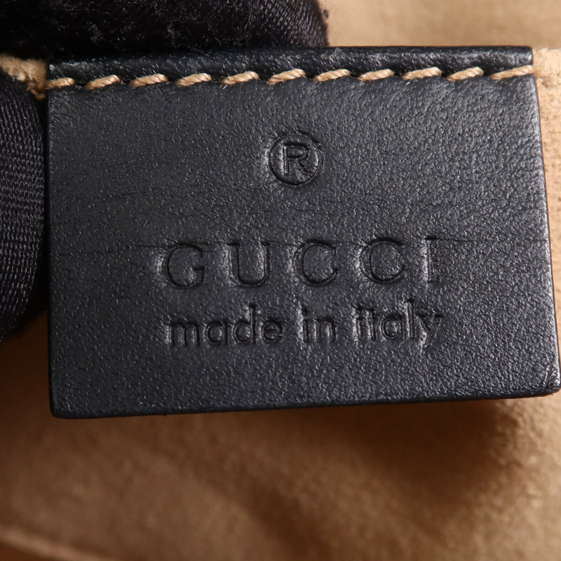 GUCCI 麂皮皮革Chain Shoulder Bag金扣手挽肩背兩用袋-14