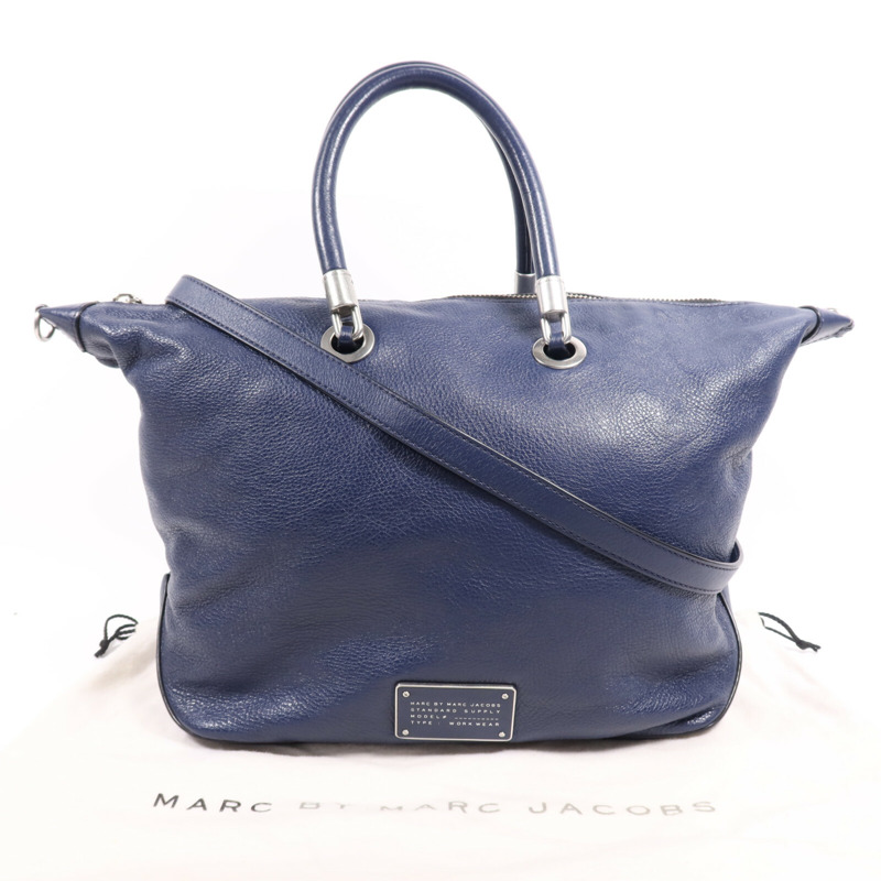 MARC JACOBS 牛皮皮革2 Way Shoulder Bag銀扣肩背袋-5