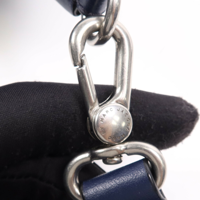 MARC JACOBS 牛皮皮革2 Way Shoulder Bag銀扣肩背袋-10