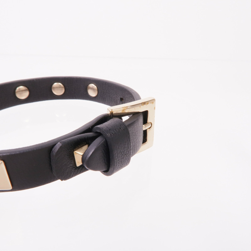 Valentino 牛皮皮革/金屬Bracelet手帶-4