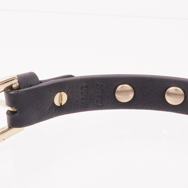 Valentino 牛皮皮革/金屬Bracelet手帶-7