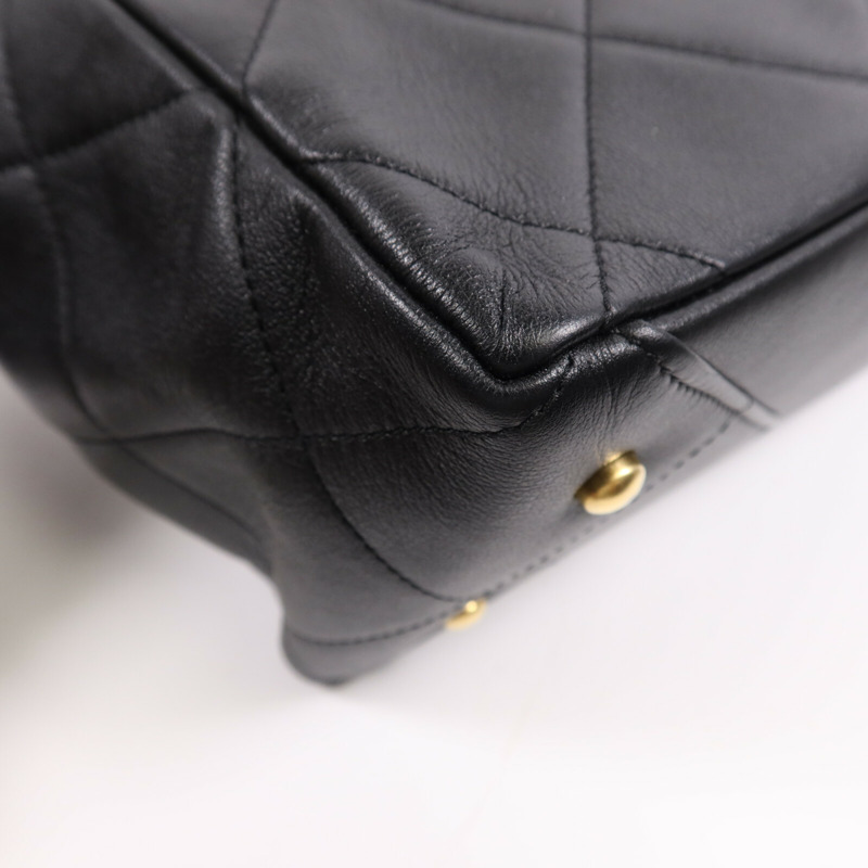 CHANEL 牛皮皮革Matelasse Tote金扣手挽袋-5