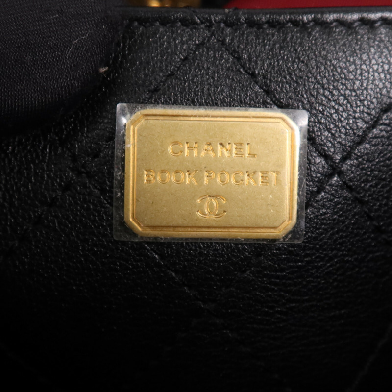 CHANEL 牛皮皮革Matelasse Tote金扣手挽袋-11