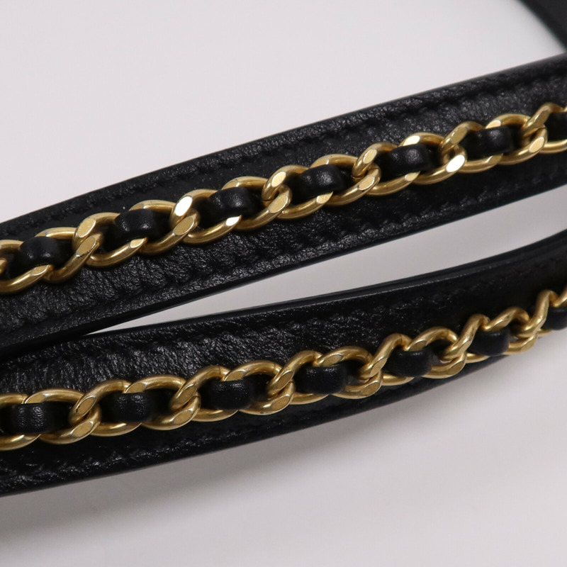 CHANEL 牛皮皮革Matelasse Tote金扣手挽袋-14