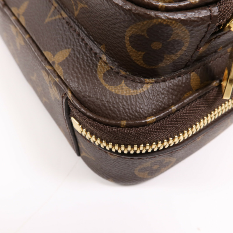 LOUIS VUITTON Monogram Utility金扣手挽肩背兩用袋棕色-5