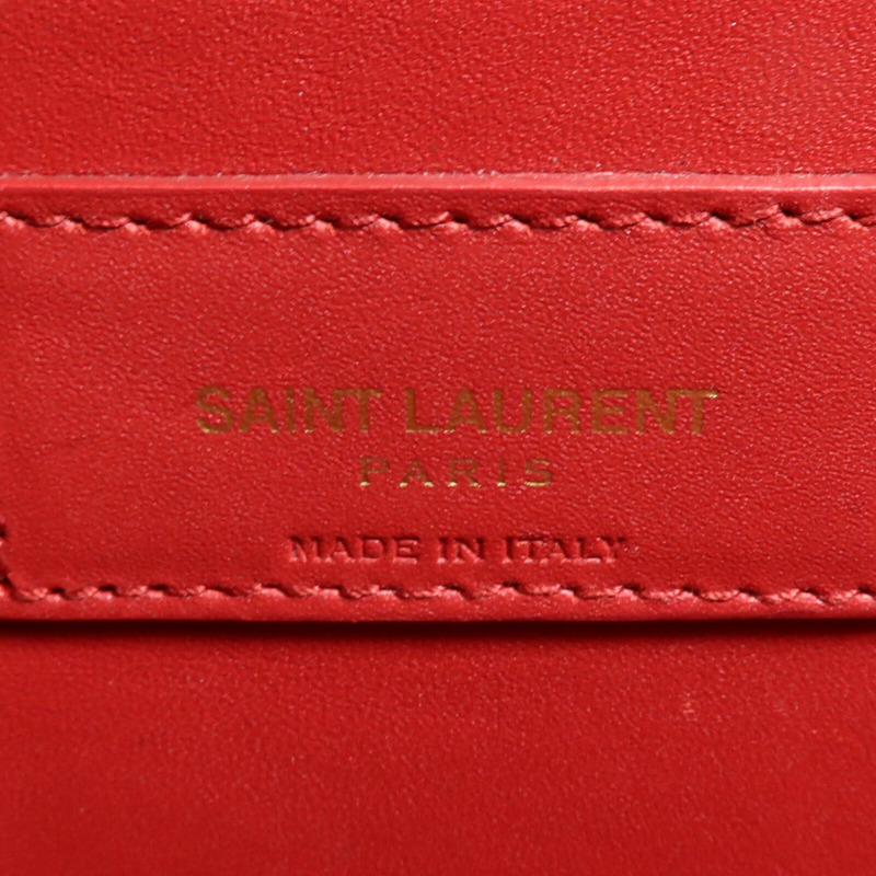 YVES SAINT LAURENT 牛皮皮革Kate Tassel金扣鏈帶肩背袋-5