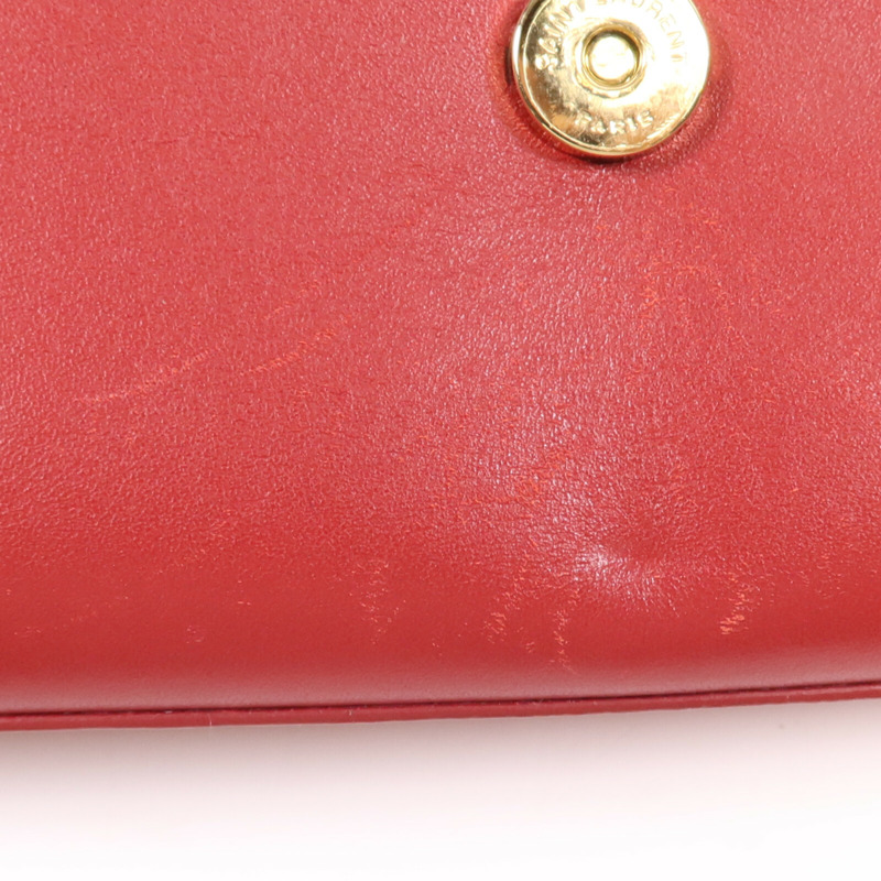 YVES SAINT LAURENT 牛皮皮革Kate Tassel金扣鏈帶肩背袋-15