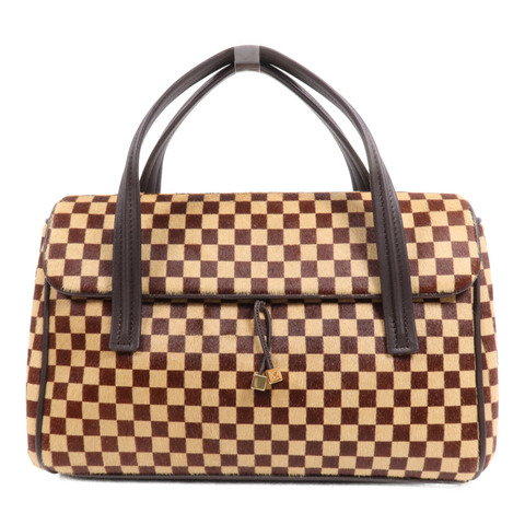 LOUIS VUITTON Damier Sauvage Lionne金扣手挽袋