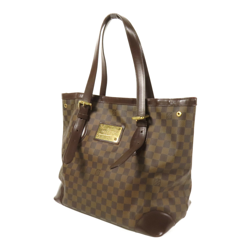 LOUIS VUITTON Damier Hampstead MM金扣手挽袋-2