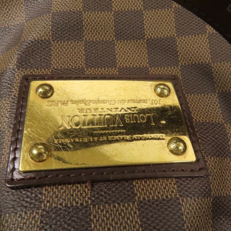LOUIS VUITTON Damier Hampstead MM金扣手挽袋-6