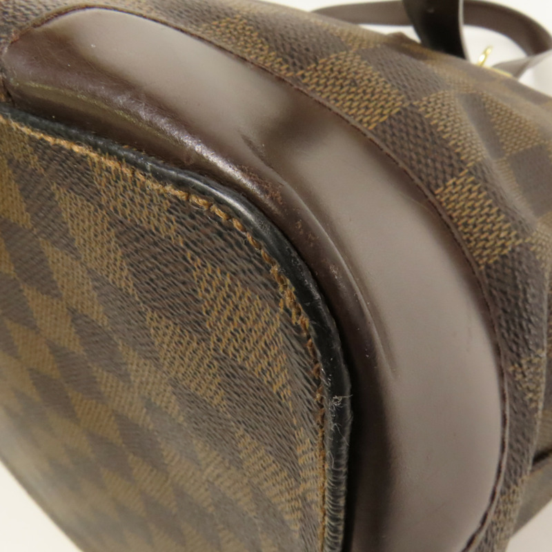 LOUIS VUITTON Damier Hampstead MM金扣手挽袋-13
