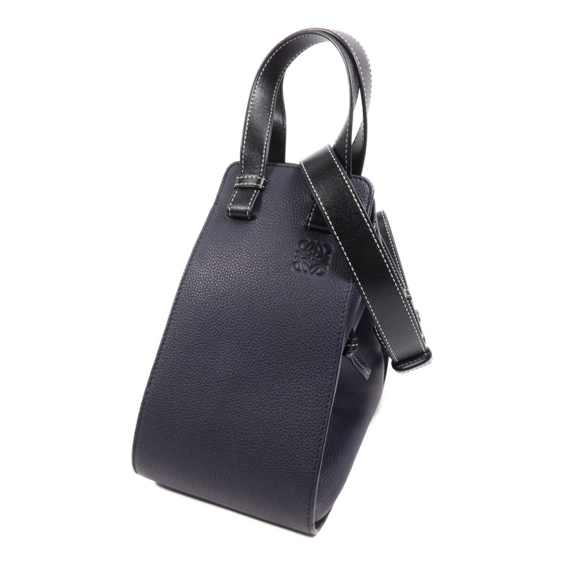 LOEWE 牛皮皮革Hammock DW Small金扣手挽肩背兩用袋-2