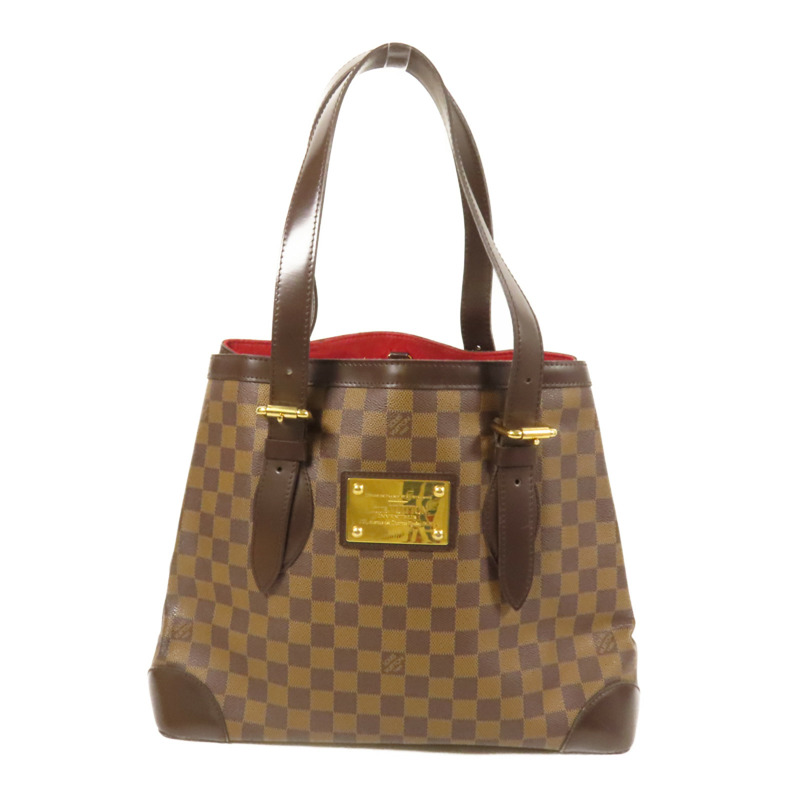 LOUIS VUITTON Damier Hampstead MM金扣手挽袋-0