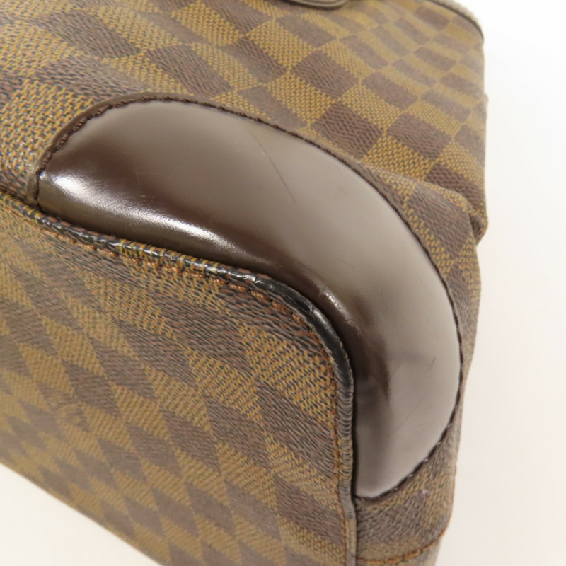 LOUIS VUITTON Damier Hampstead MM金扣手挽袋-12